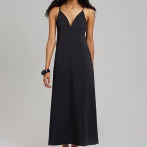 The Frankie Shop Black Miwa Midi Dress Size S